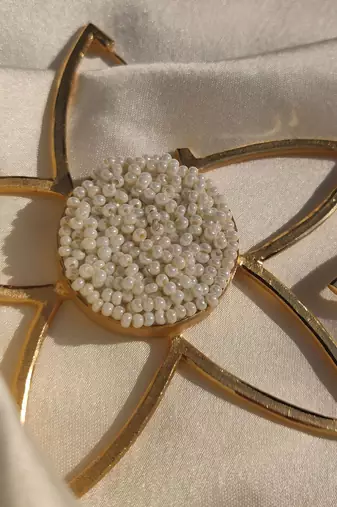 Full mogra frame hoops earrings