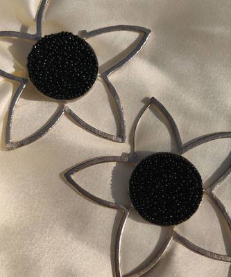 Full mogra frame hoops earrings 3