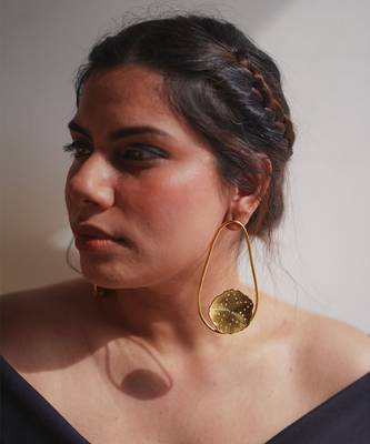 Mogra solid ovals earrings 1