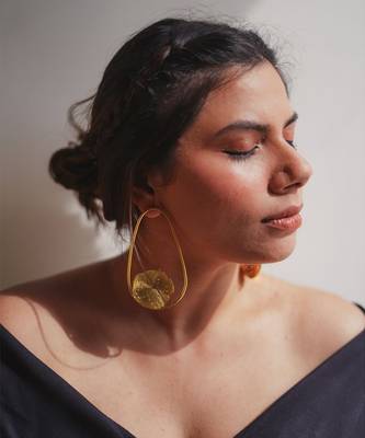 Mogra solid ovals earrings 2