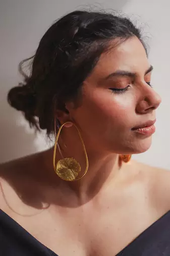 Mogra solid ovals earrings