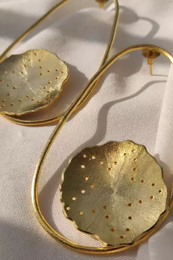 Mogra solid ovals earrings