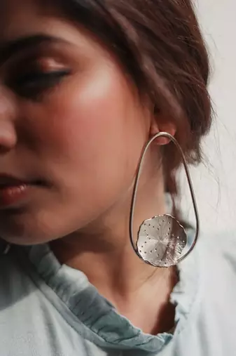 Mogra solid ovals earrings