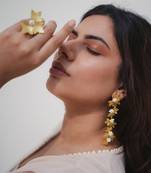 Petal danglers earrings