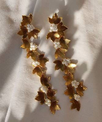 Petal danglers earrings 5