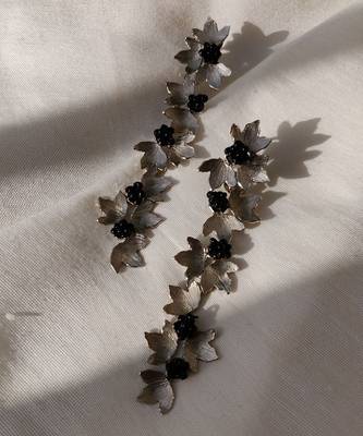 Petal danglers earrings 3