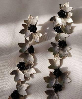 Petal danglers earrings 4