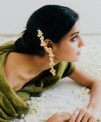 Mogra dual danglers earrings 1