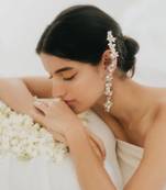 Mogra dual danglers earrings