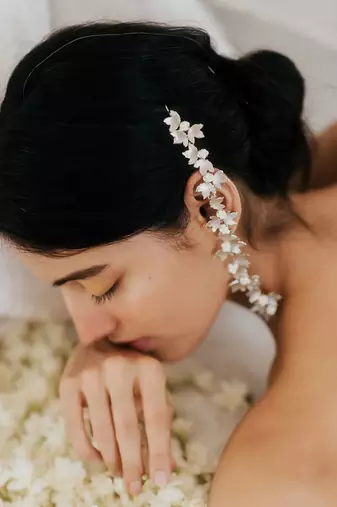 Mogra dual danglers earrings