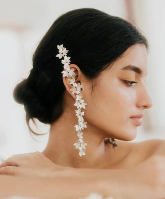 Mogra dual danglers earrings 3