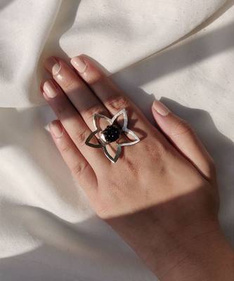 Flower frame ring ring 1