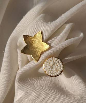 Flower and bud ring ring 4