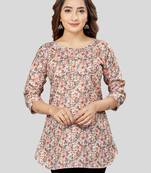 Saree swarg cotton blend printed short kurti