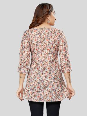  cotton blend printed short kurti 2