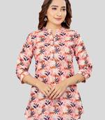 Saree swarg cotton blend printed short kurti