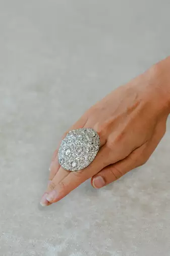 Chaand-silver ring