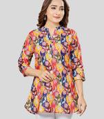 Saree swarg cotton blend printed short kurti