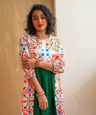 Multicolour printed zesty zellige kurta set 5