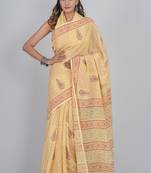 Shivanya handicrafts hand block printed women mulmul cotton sarees for women attach blouse piece sh-1678