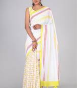 Shivanya handicrafts hand block printed women mulmul cotton sarees for women attach blouse piece sh-1607