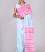 Shivanya handicrafts hand block printed women mulmul cotton sarees for women attach blouse piece sh-1614