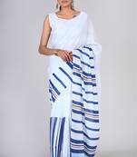 Shivanya handicrafts hand block printed women mulmul cotton sarees for women attach blouse piece sh-1615