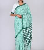 Shivanya handicrafts hand block printed women mulmul cotton sarees for women attach blouse piece sh-1616