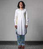 White printed mix-n-match azulejos kurta set