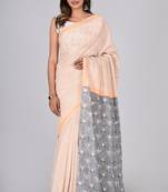 Shivanya handicrafts hand block printed women mulmul cotton sarees for women attach blouse piece sh-1629