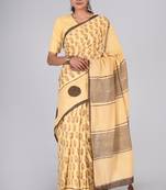 Shivanya handicrafts hand block printed women mulmul cotton sarees for women attach blouse piece sh-1634