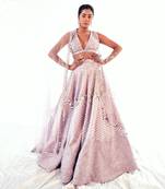 Lilac Gaji embroiderd Lehenga Set