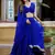 blue georgette laheriya printed lehenga set choli with dupatta 