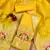 Yellow Soft Banarasi silk zari woven design dress material