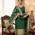 Green Soft Banarasi silk zari woven design dress material