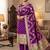 Purple Soft Banarasi silk zari woven design dress material