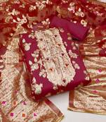 Rani Organza Unstitched Dress Material