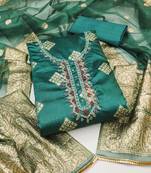 Rama Simar Hand Work Unstitched Dress Material