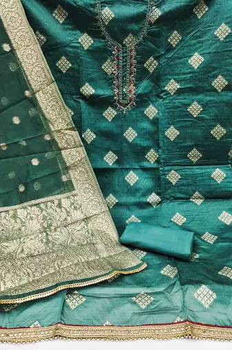 Rama Simar Hand Work Unstitched Dress Material