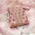 Peach Organza Hand Work Unstitiched Dress Material