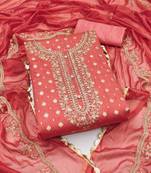 Gajri Modal Butti Unstitched Dress Material