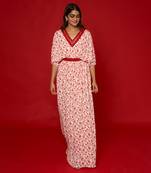 White & red kaftan