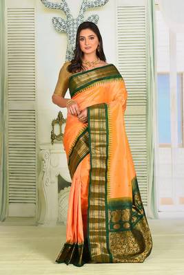 Dual Tone Orange Pure Gadwal 2
