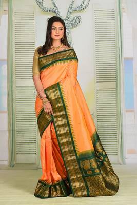Dual Tone Orange Pure Gadwal 3