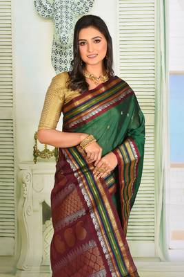 Deep Green Pure Gadwal 1