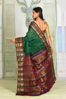 Deep Green Pure Gadwal 3