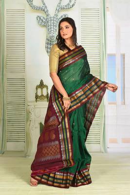 Deep Green Pure Gadwal 4