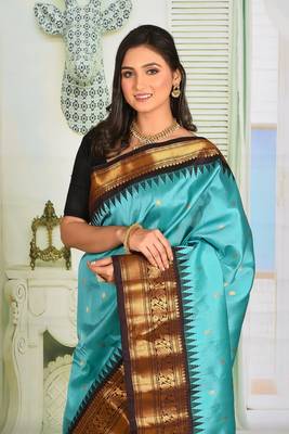 Sea Green Pure Gadwal 1