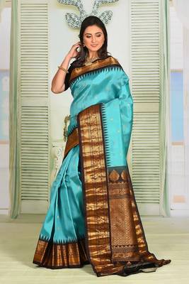 Sea Green Pure Gadwal 3