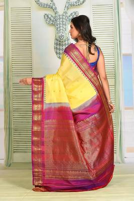 Light Yellow Pure Gadwal 3